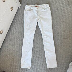 Tory Burch Super Skinny White Jeans